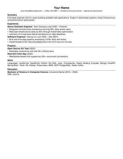 Billryan Resume preview