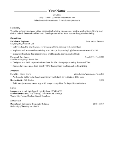 Classic Centered Header preview