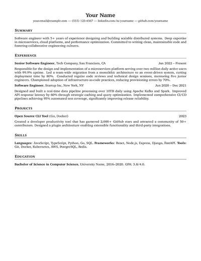 Pseudomanifold CV preview