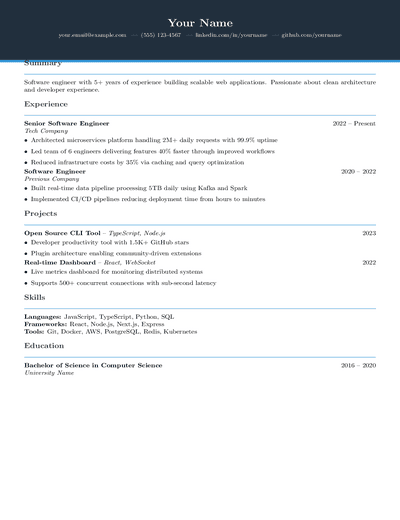 Modern Gradient Header preview