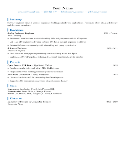 Modern Left Accent preview