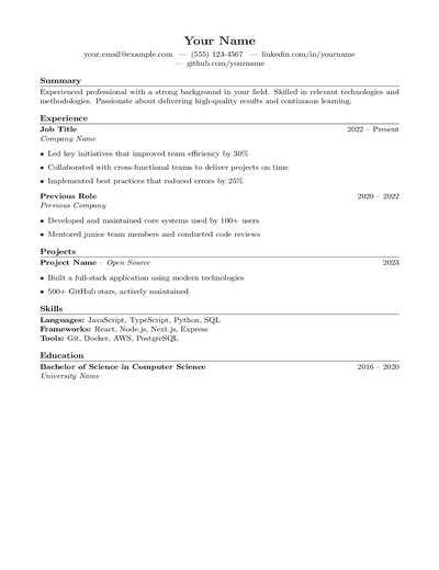 Modern Minimal preview