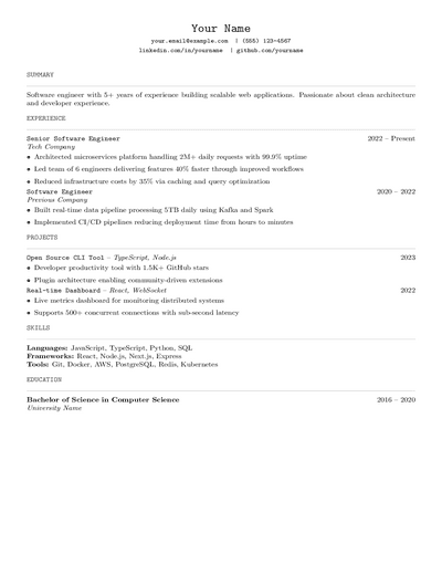 Modern Mono Header preview